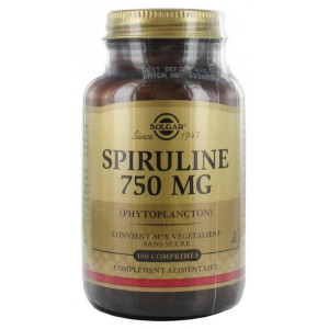 Solgar Spiruline 750 mg - 100 Comprimés