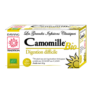 Infusion Camomille Bio - Digestion difficile - 20 sachets