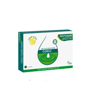 Esculape Pastilles Gorge Citron aux huiles essentielles, 24 unités