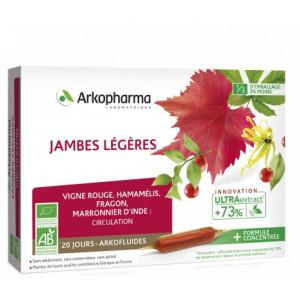 Arkofluide Bio Jambes Légères - 20 ampoules