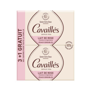 Rogé Cavaillès Savon Lait de Rose Extra-Doux - 4x250g