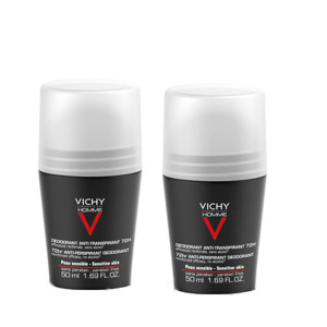 VICHY HOMME Déodorant Contrôle Extrême - 2x50ml