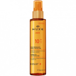 Nuxe Sun Huile Bronzante Visage et Corps Faible Protection SPF 10 - 150 ml
