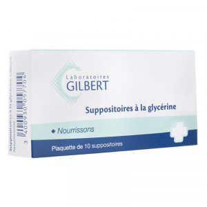 Suppositoires à La Glycérine Nourrissons - 10 suppositoires