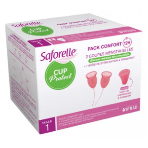Saforelle Cup Protect Taille 1 - 2 Coupes Menstruelles 