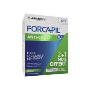 Arkopharma Forcapil Anti-Chute - Lot de 3 x 30 Comprimés