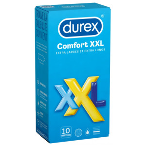 Durex Comfort XXL Extra Larges et Extra Longs - 10 Préservatifs