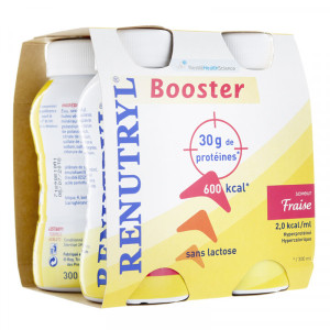 Nestlé Renutryl Booster saveur fraise - 4x300 ml
