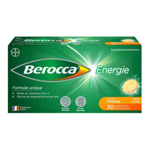 Bayer Berocca Energie Orange effervescents - 30 Comprimés 