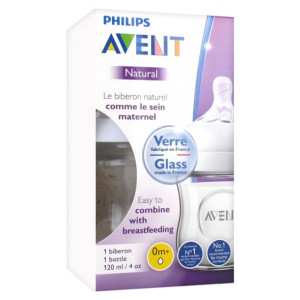 Avent Natural Biberon Verre 0 Mois et + - 120 ml