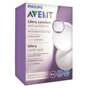 Avent Coussinets d'Allaitement Jetables Jour et Nuit - 24 unités