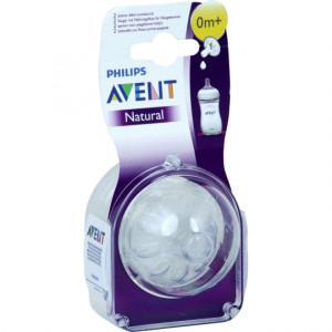 Avent Natural débit moyen 0m+ - 2 tétines