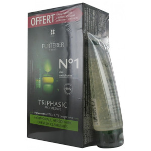 Furterer Triphasic Progressive 8 x 5,5 ml + Shampoing Stimulant 100 ml Offert