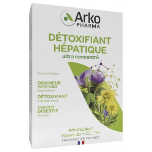 Arkopharma Arkofluides Détoxifiant Hépatique - 20 Ampoules