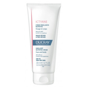 Ducray Ictyane Crème Émolliente Nutritive Visage et Corps - 200 ml