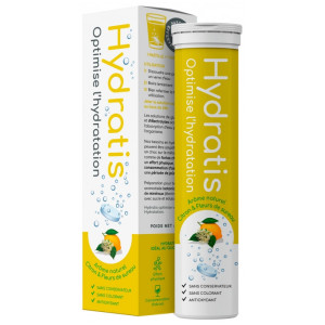 Hydratis Solution d'Hydratation Arôme : Citron Fleur de Sureau - 20 Pastilles Effervescentes
