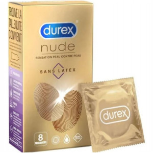  Durex Nude Sensation peau contre peau sans latex - 20 préservatifs
