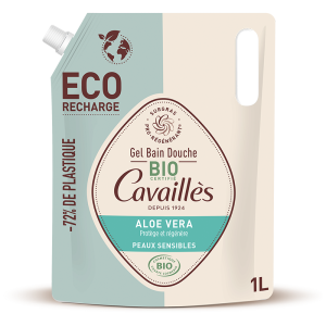 ROGE CAVAILLES Eco-Recharge Gel Bain Douche Certifié Bio Aloé Véra - 1L
