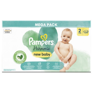 Pampers New Baby Harmonie - 104 Couches Taille 2 (4-8 kg)