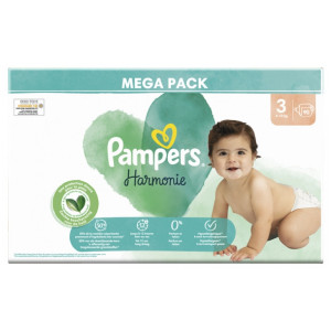 Pampers Harmonie 90 Couches - Taille 3 (6-10 kg)