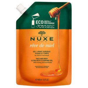 Nuxe Rêve de Miel Gel Lavant Surgras Éco-Recharge - 400 ml