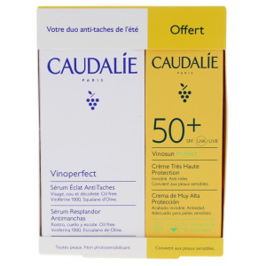 Caudalie Vinoperfect Sérum Éclat Anti-Taches 30 ml + Vinosun Protect Crème SPF50+ 25 ml Offerte