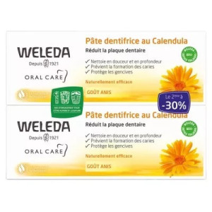 Weleda Pâte Dentifrice au Calendula - Lot de 2 x 75 ml
