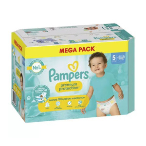 Pampers Premium Protection 82 Couches - Taille 5 (11-16 kg)