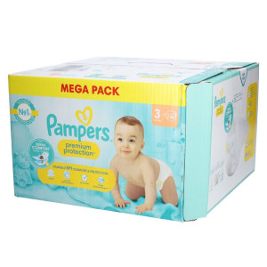 Pampers Premium Protection 114 Couches - Taille 3 (6-10 kg)