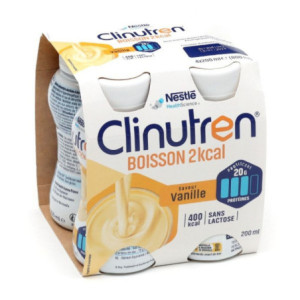 Clinutren HP/HC+ boisson 2 kcal saveur vanille - 4x200ml