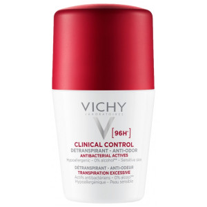Vichy Déodorant 96H Clinical Control Détranspirant Anti-Odeur Roll-On - 50 ml