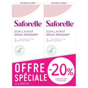 Saforelle Soin Lavant Doux Lot de 2 x 250 ml