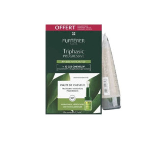 Furterer Triphasic Progressive Traitement Anti-chute Progressive 8x5.5ml + Shampooing OFFERT