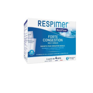 Respimer Netiflow - Recharges pour Irrigation Nasale - 30 Sachets