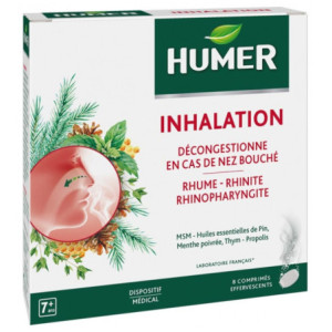 Humer Inhalation 8 Comprimés Effervescents