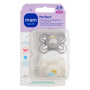 MAM 2 Sucettes Perfect 2-6 Mois